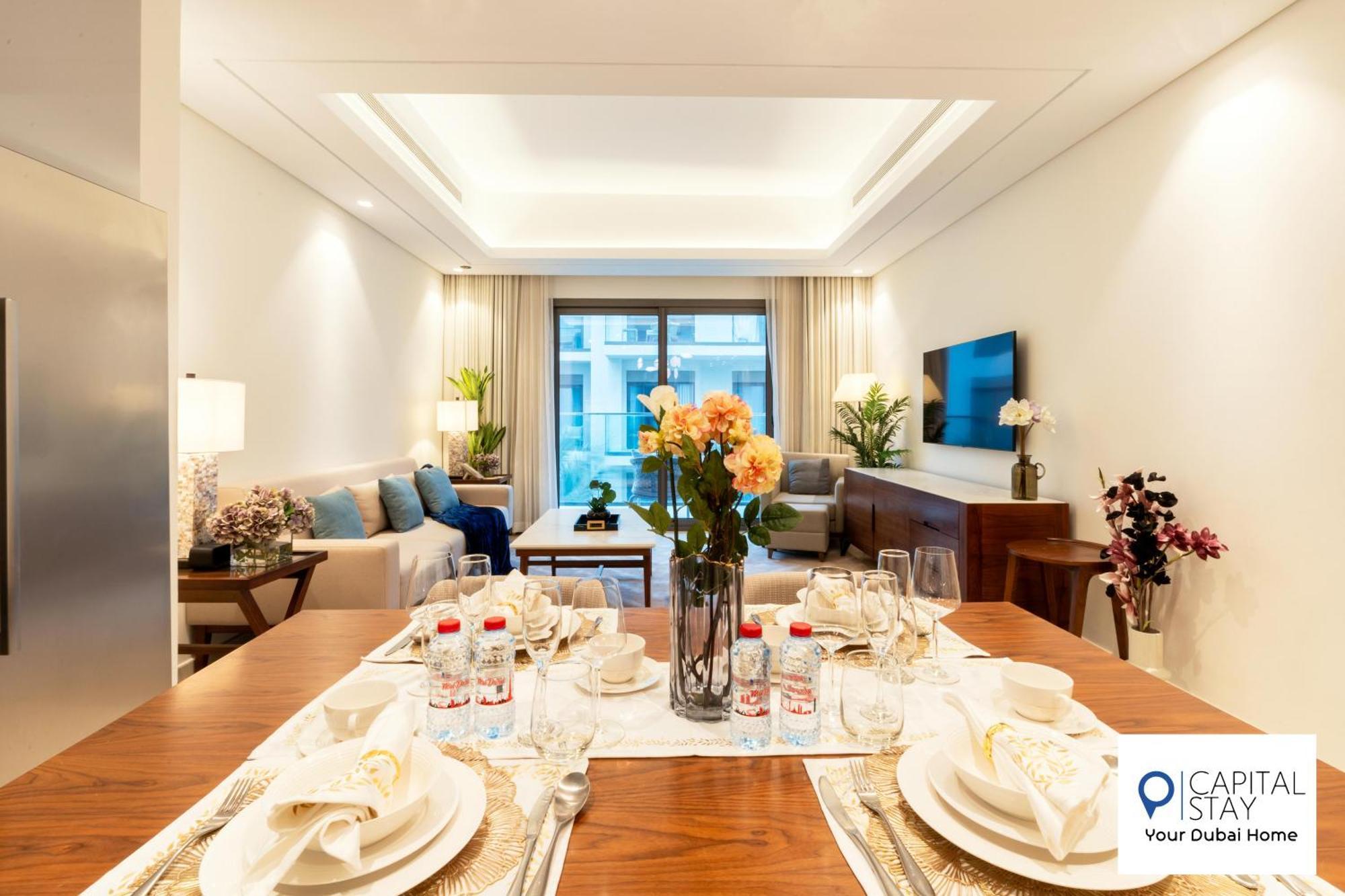 Capital Stay- Private Two Bed - The Address Residences Apartment Fujairah